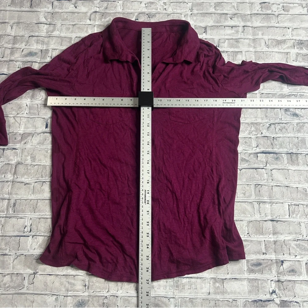EUC Merona Women's Maroon Button-Down Shirt Size XXL - Picture 12 of 13